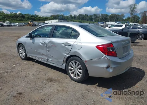 2012 Honda Civic Ex z USA, uszkodzony, nr VIN 2HGFB2F86CH570261